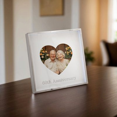 Silver Metal Picture Frame with Mat
