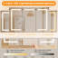 Armoire à pharmacie lumineuse pour salle de bain avec douilles et clés USB, l 60 po x H 36 po, à intensité variable et à réglage de la couleur, facile à installer