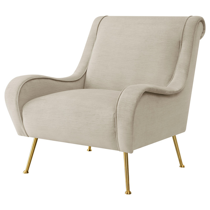 Fauteuil d'appoint à coussin serré Lundy Stone, Beige