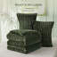 Ensembles d'édredon de taille très grand - 3 pièces de literie en molleton vert olive à double face, esthétique rayée confortable pour les chambres modernes et d'invités, décoration intérieure de luxe toutes saisons-105492182-105492176