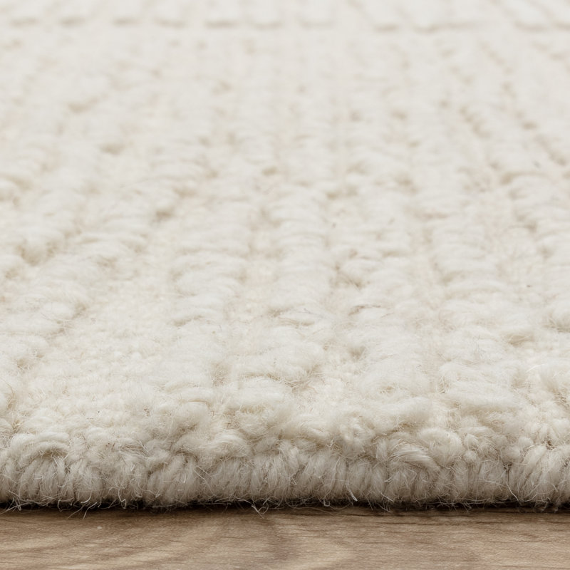 Bettsy Geometric Wool Hand Tufted Area Rug, Rectangle 200 x 290 cm