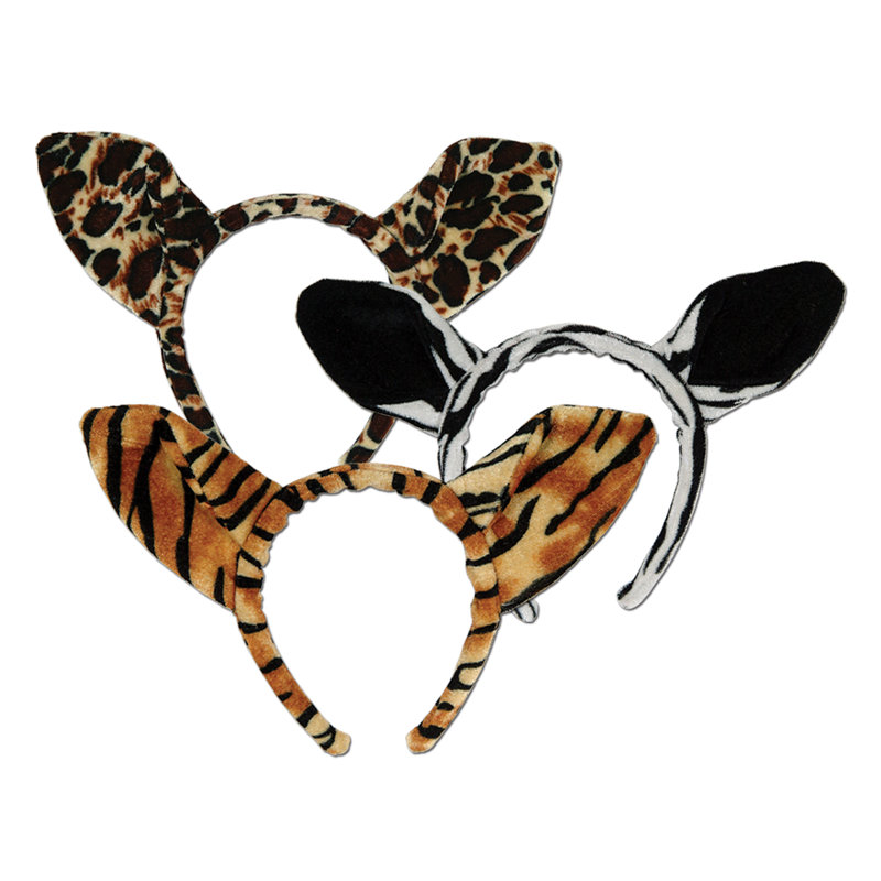 Oreilles à imprimé animal doux au toucher