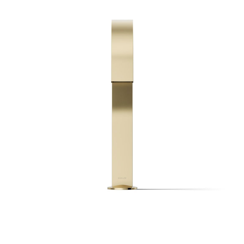 Components Deck-Mount Bath Spout with Ribbon Design, Gold