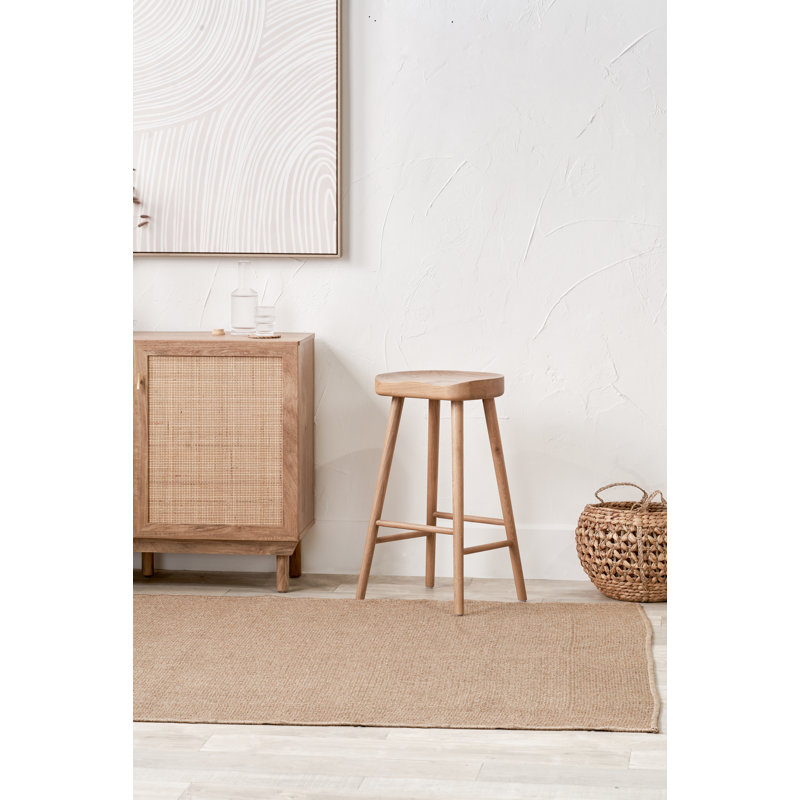Adhitya Solid Wood Counter Stool