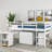 Anne 3 Drawer Low Loft Bed with Dresser, Desk and Shelves by Three Posts Baby & Kids-1892198908-1932546017