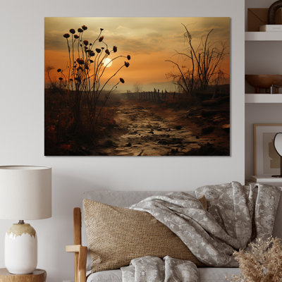 " Mums Field With Sunset "