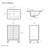 Cascade 24'' Bathroom Vanity in White-98796172