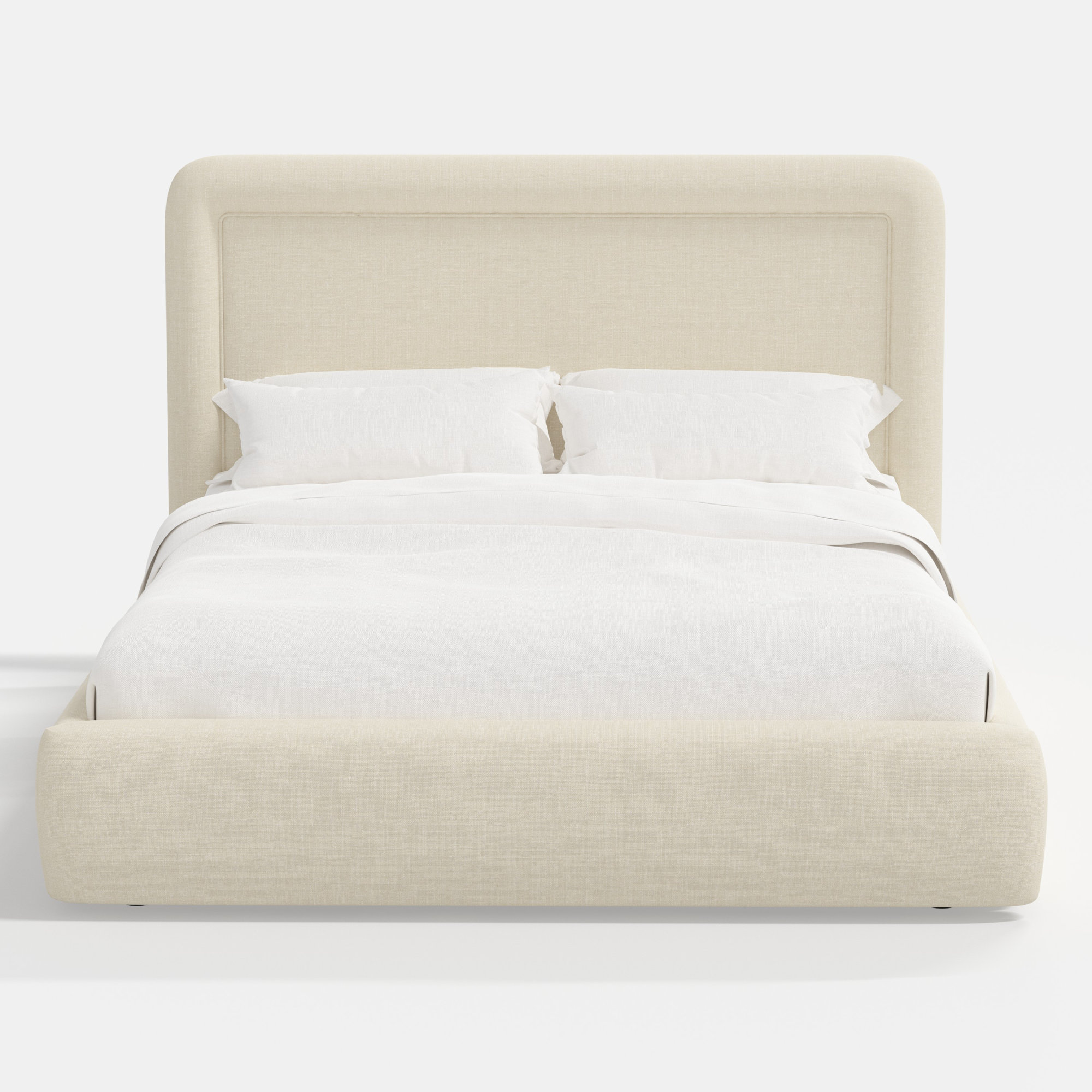 Stoffer Home x Cloth and Co. Marisa Bed, Relaxed Linen Cream, King
