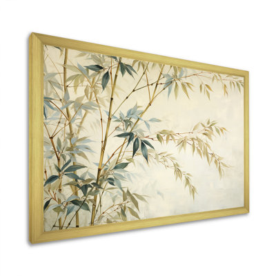 Minimalisme bambou sur toile