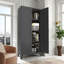 Armoire de rangement 61 "en métal, 2 portes, tablettes réglables - standard