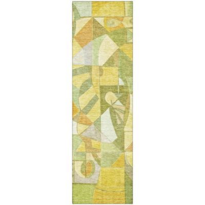 Premium Machine Washable Lubbers AMF1758 Abstract Rug