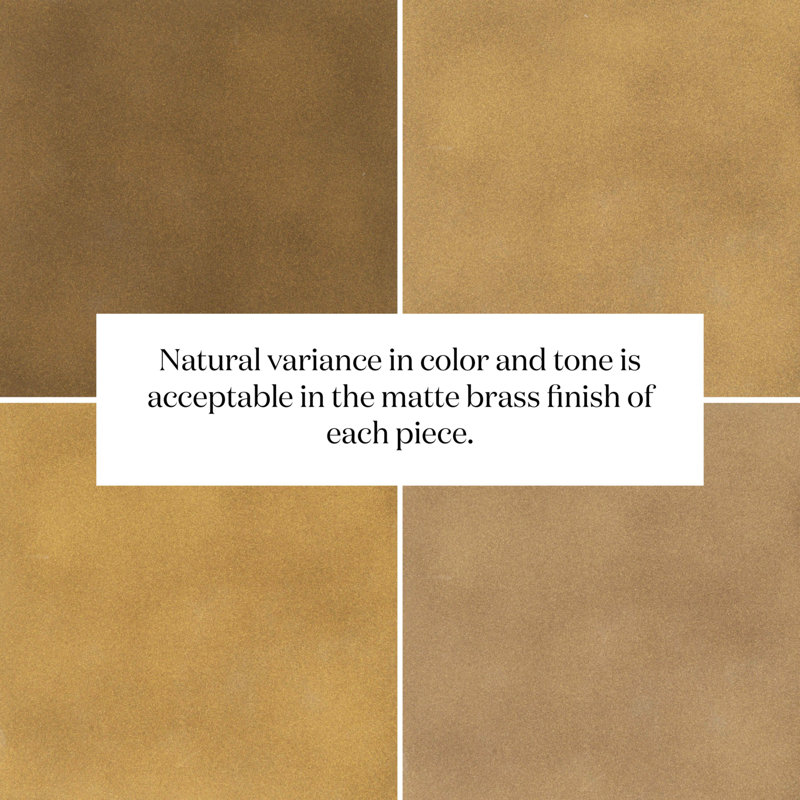 Marlow End Table, Matte Brass