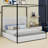 Modern Canopy Bed With Upholstered Headboard-54880698