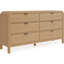 Commode double 6 tiroirs en bois massif et manufacturé Essie-309695265