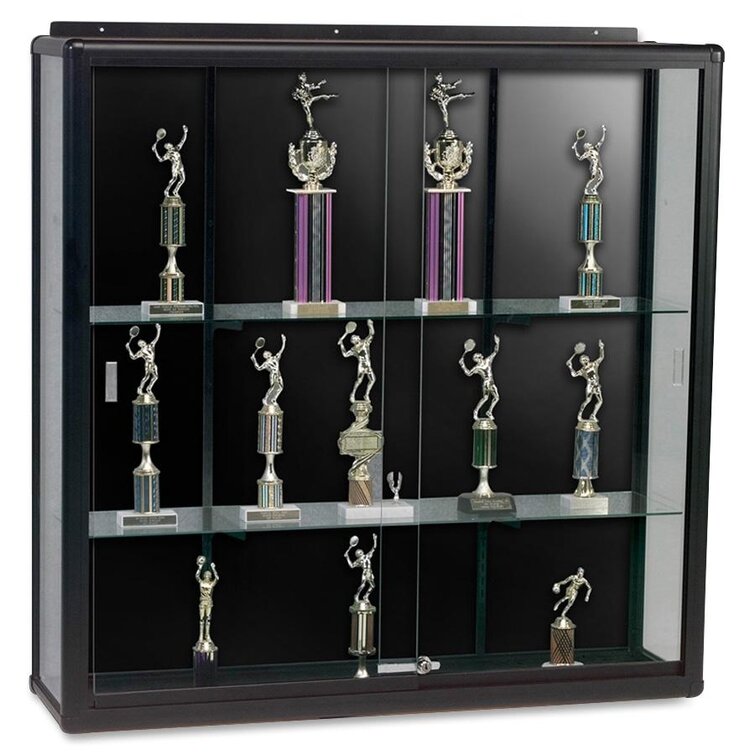 Lighted Tower Display Case - 3 Shelves