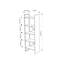 Bookcase 58 cm with 5-Tier Design