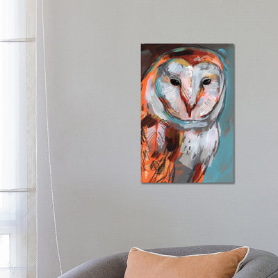 Optic Owl I 1 Piece Wrapped Canvas Painting