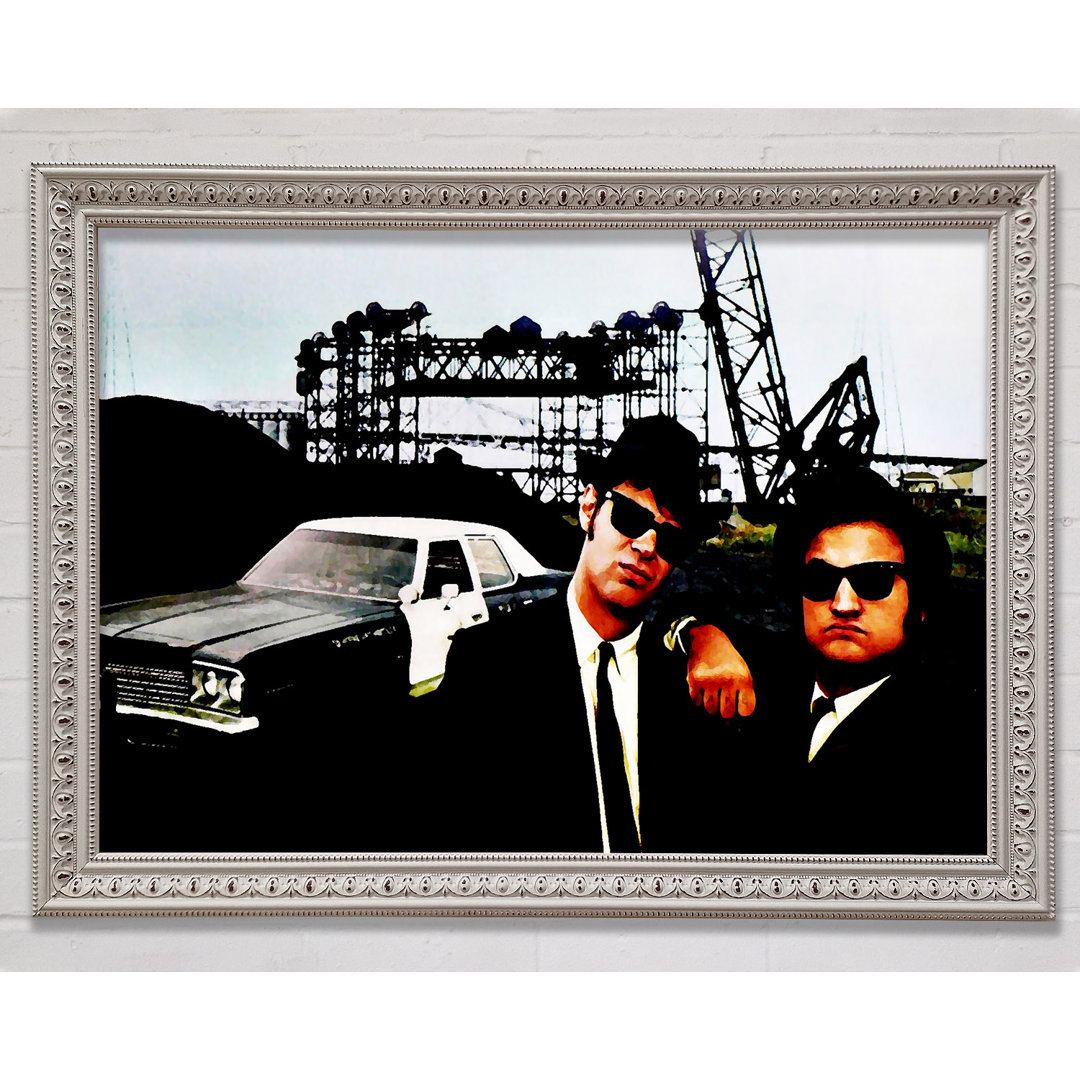 The Blues Brothers Police Car - Einzelner Bilderrahmen Kunstdrucke