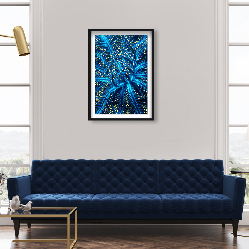 Neon Bloom Print by Oliver Gal, 25.5"H x 17.5"W, Black Shadowbox