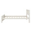 Base de lit plateforme simple en bois avec support en lattes de bois