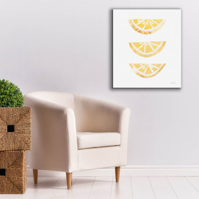  'Lemon Slices 1' by Courtney Prahl Canvas Wall Art, 26" x 30"