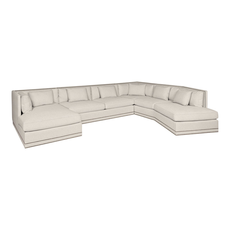 Michael Weiss 4-Piece Steadman II Sectional, Instant Parchment, Yes