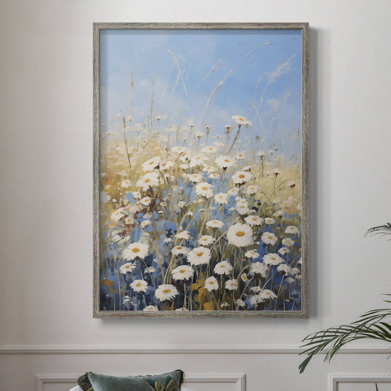 Impression encadrée FLORAL Series V - bois massif, H 11 po x l 9 po