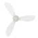 52" Smart Flush Mount Ceiling Fan with Remote Control and LED Light Kit Included