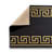 Forestview Geometric Tufted Black/Gold Area Rug-972944870