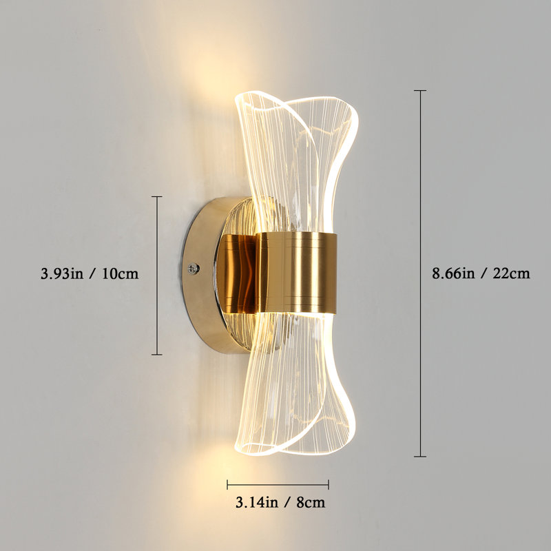 Aymee Dimmable LED Flush Mounted Wall Sconce