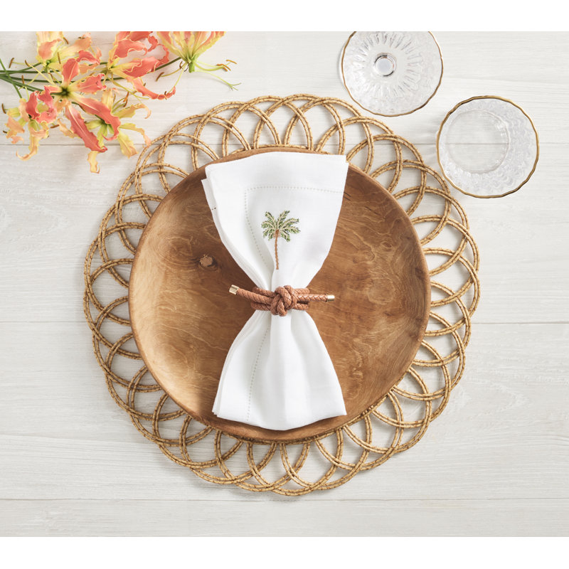 Rope Knot Napkin Ring, Brown