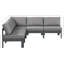Canapé modulaire d'extérieur avec coussins de 90 po de largeur Dorothée-61209886-61209888
