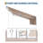 Manual Retractable Patio Awning - Heavy Duty Aluminum Frame - UV & Rain Protection - Fade & Tear-Resistant Polyester - Outdoor Sun Shade Shelter - Easy Crank Operation - Khaki, 10x8FT-126527871-126527869