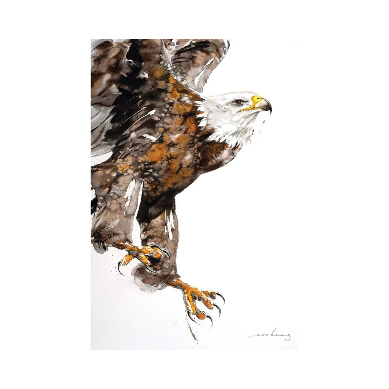 Eagle Power II by Soo Beng Lim - Wrapped Canvas Painting, 30.48 cm H x 45.72 cm W
