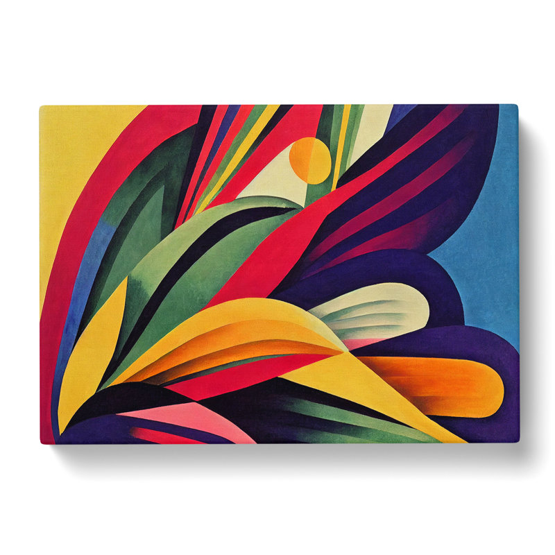 Alluring Bird Feathers Abstract - Wrapped Canvas, 50cm H x 76cm W x 3cm D