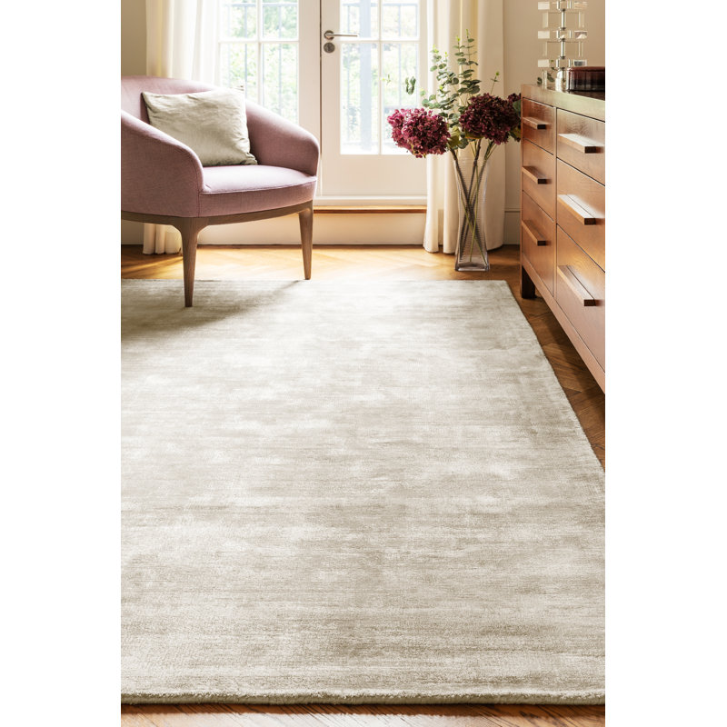 Doris Plain Silky Putty/Cream Rug, Rectangle 120 x 170cm