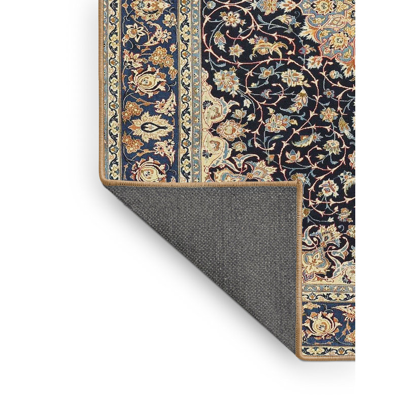Tapis traditionnel beige / noir Gennep, Rectangle 2 pi x 5 pi