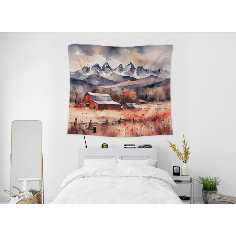 Tapisserie murale, H 88 po x l 104 po x P 1,2 po