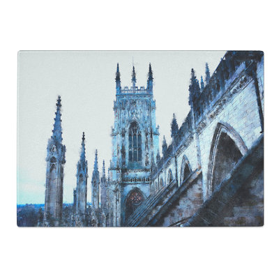 Tempered Glass York Minster Painting Chopping Board