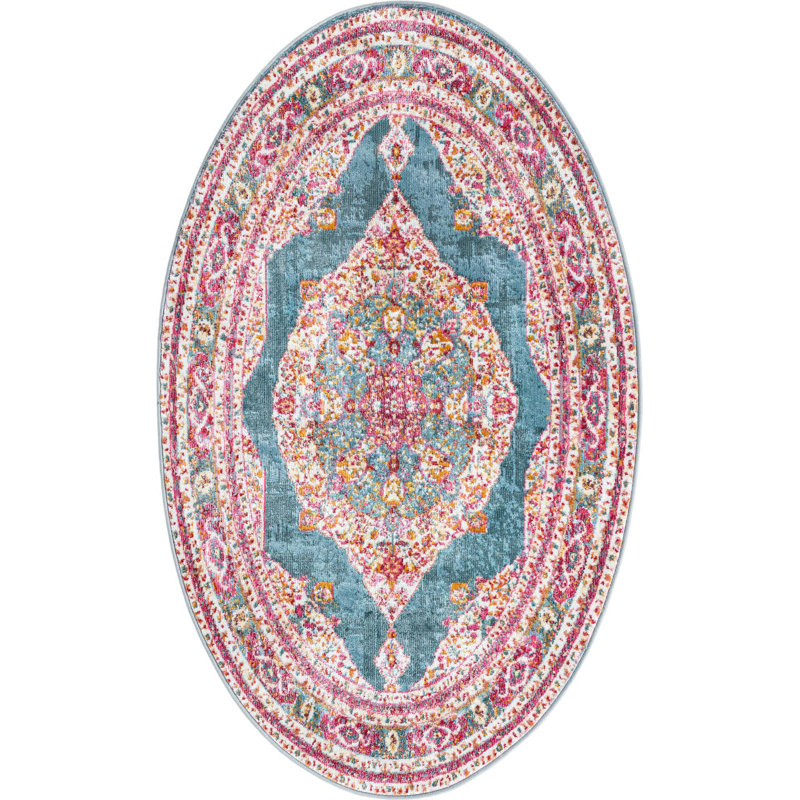 Oriental Indoor Rug, Oval 3'3" x 5'3"