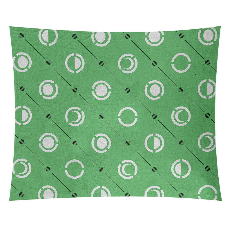 Tapisserie, H 27,5 po x l 37,5 po, Vert/noir