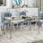 Adelais 59" Antique Mirrored Dining Table
