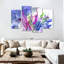 Ensemble de 4 fleurs abstraites sur toile-204860206