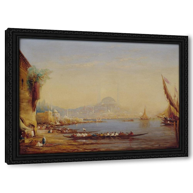 Istanbul. Vue des Hafens, H 25 po x l 32 po