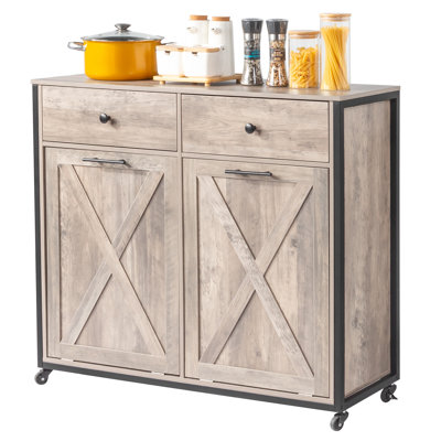 Poubelle en bois manufacturé 10 gallons