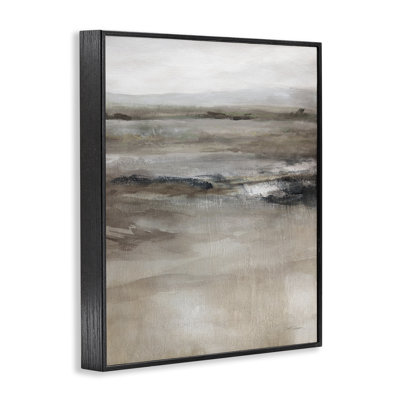 Brown Desert Abstraction Framed Giclee Art by Carol Robinson