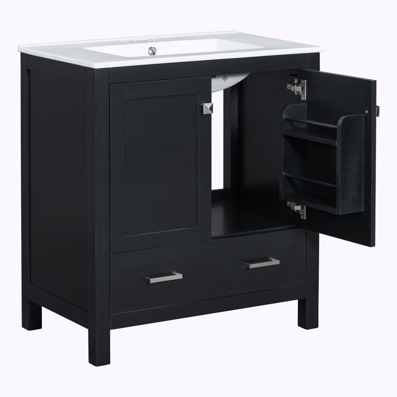 Meuble-lavabo avec lavabo Bathroon, Noir