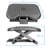 Mount-It! Ergonomic Under Desk Footrest | Height Adjustable Office Footrest with 3 Height Levels