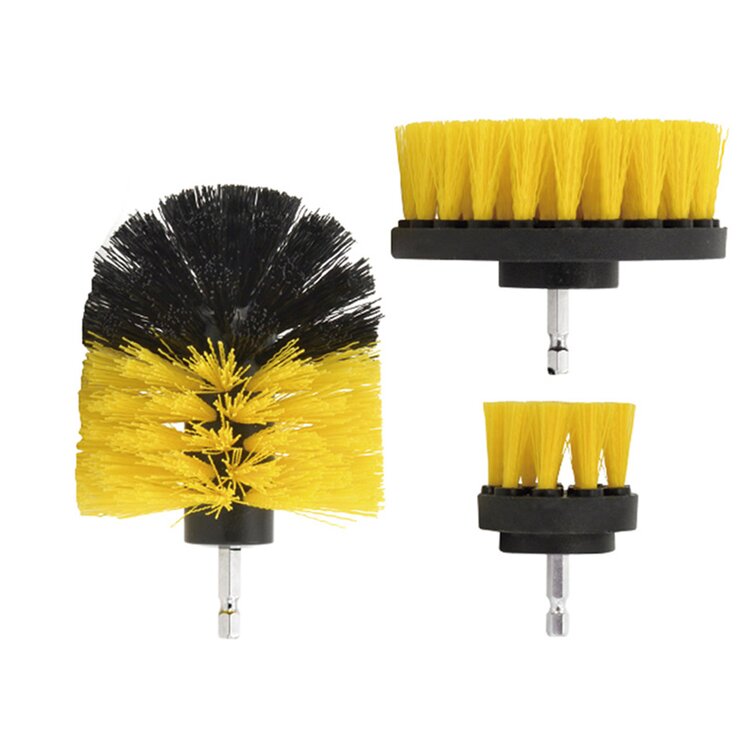 3PCS Electric Power Scrubber Kitchen Bath Car Cleaning Drill Brush Cleaner  Tool