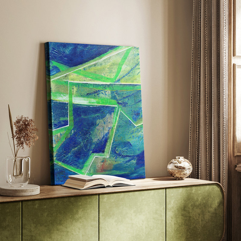 GeometricInCoolI - galerie Cavas sur mesure, H 12 po x l 8 po